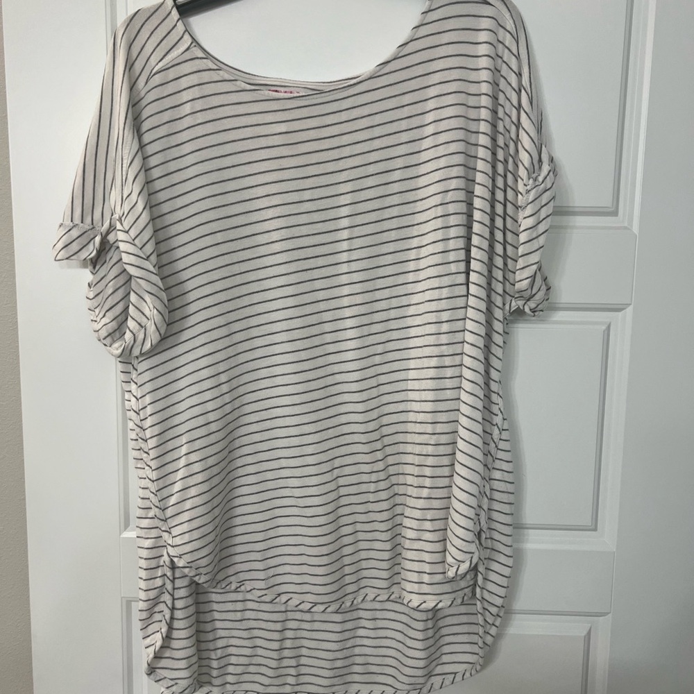 Cupio Gray Dolman Sleeve Boxy T-Shirt